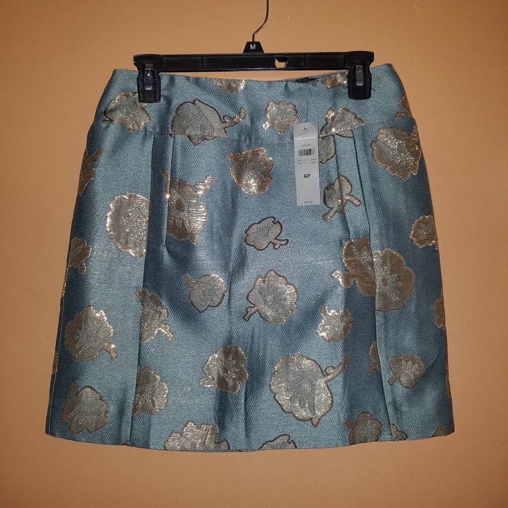$89 ANN TAYLOR 6-PETITE A-LINE SKIRT NEW WITH TAGS